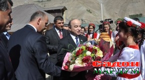 Сафари Шукурҷон Зуҳуров ба Вилояти Мухтори Кӯҳистони Бадахшон