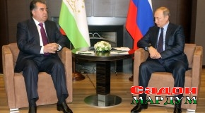 Мулоқоти Эмомалӣ Раҳмон  бо Владимир Путин
