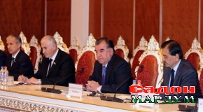 Мулоқоти Президенти Ҷумҳурии Тоҷикистон Эмомалӣ Раҳмон бо аъзои ҳайати Парлумони Иттиҳоди Аврупо