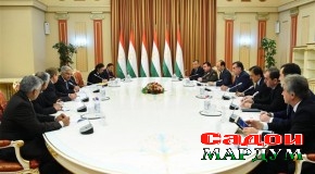 Мулоқоти Президенти Ҷумҳурии Тоҷикистон Эмомалӣ Раҳмон бо вазири федералии захираҳои об ва энергетикаи Ҷумҳурии Исломии Покистон