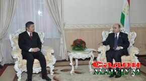 Мулоқоти Шукурҷон Зуҳуров бо сафири Ҷумҳурии Халқии Хитой