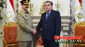 Мулоқоти Эмомалӣ Раҳмон бо Раҳил Шариф