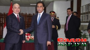 Шукурҷон Зуҳуров бо раисони ҳар ду палатаи Парлумони Покистон мулоқот намуд