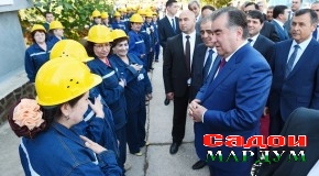 Сафари кории  Эмомалӣ Раҳмон ба шаҳри Норак