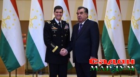 Мулоқоти Эмомалӣ Раҳмон бо генерал Ҷозеф Л. Вотел