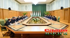 Мулоқоти Эмомалӣ Раҳмон бо Пиетро Салини