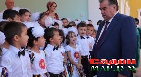 Ифтитоҳи иншооти нав бо иштироки Роҳбари давлат