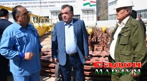 Шиносоии Эмомалӣ Раҳмон аз рафти корҳои барқарорсозӣ дар НБО-и  «Роғун»