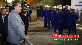 Сарвари давлат Эмомалӣ Раҳмон ба сифати корҳои анҷомдодашуда баҳои баланд дод