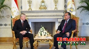 Суҳбати Эмомалӣ Раҳмон бо Николай Бордюжа