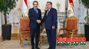 Карим Масимов дар ҳузури Эмомалӣ Раҳмон