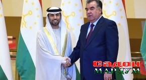 Мулоқоти Эмомалӣ Раҳмон бо Суҳайл Ал Мазруӣ