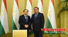 Мулоқоти Эмомалӣ Раҳмон бо Чэн Гопин