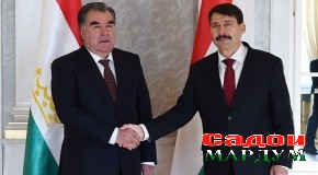 Мулоқоти Эмомалӣ Раҳмон бо Янош Адер