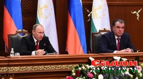 Изҳороти муштараки Президенти Ҷумҳурии Тоҷикистон Эмомалӣ Раҳмон ва Президенти Федератсияи Россия Владимир Путин оид ба натиҷаҳои сафари расмӣ