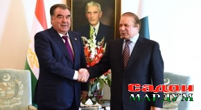 Мулоқоти Эмомалӣ Раҳмон бо Муҳаммад Навоз Шариф
