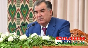 Суханронии Президенти ҷумҳурии Тоҷикистон Эмомалӣ Раҳмон дар мулоқот бо роҳбарону фаъолон ва сокинони ноҳияҳои Шаҳритус ва Қубодиён, ноҳияи Шаҳритус, 4 августи соли 2017