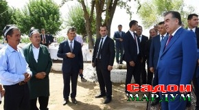 Сафари кории Пешвои миллат ба ноҳияи Носири Хусрав