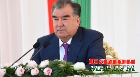 Суханронии Президенти Ҷумҳурии Тоҷикистон Эмомалӣ Раҳмон дар мулоқот бо роҳбарону фаъолон ва сокинони ноҳияи Бохтар, 16 августи соли 2017