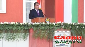 Суханронии Президенти Ҷумҳурии Тоҷикистон Эмомалӣ Раҳмон ба муносибати Рӯзи дониш ва ифтитоҳи бинои нави академияи Вазорати корҳои дохилӣ, шаҳри Душанбе, 30 августи соли 2017