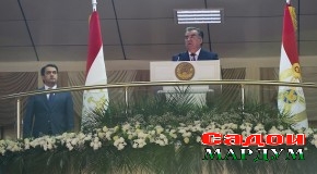 Суханронии Асосгузори сулҳу ваҳдати миллӣ — Пешвои миллат, Президенти Ҷумҳурии Тоҷикистон муҳтарам Эмомалӣ Раҳмон ба муносибати Рӯзи Истиқлолияти давлатӣ, шаҳри Душанбе, нуҳуми сентябри соли 2017