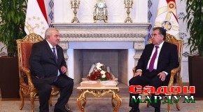 Мулоқоти Эмомалӣ Раҳмон бо Юрий Хачатуров