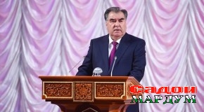 Суханронии Пешвои миллат муҳтарам Эмомалӣ Раҳмон дар «Шоми дӯстӣ» ба муносибати сафари давлатии Президенти Ҷумҳурии Ӯзбекистон