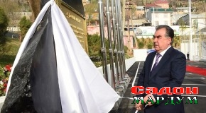 Ифтитоҳи чанд иншоот ва оғози бунёди корхонаи истеҳсоли об дар шаҳри Душанбе