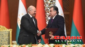 Изҳороти муштараки Президенти Ҷумҳурии Тоҷикистон Эмомалӣ Раҳмон ва Президенти Ҷумҳурии Беларус Александр Лукашенко