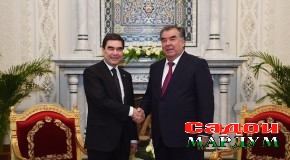 Мулоқоти Эмомалӣ Раҳмон бо Гурбонгулӣ Бердимуҳаммадов
