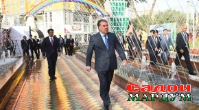 Ифтитоҳи «Боғи кӯдакон» дар ноҳияи Исмоили Сомонии шаҳри Душанбе