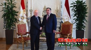 Мулоқоти Эмомалӣ Раҳмон бо Сергей Лебедев