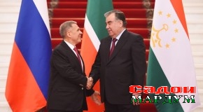 Мулоқоти Пешвои миллат бо роҳбари Ҷумҳурии Тотористон