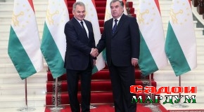 Мулоқоти Эмомалӣ Раҳмон бо Сергей Шойгу