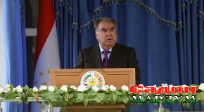 Суханронии Президенти мамлакат муҳтарам Эмомалӣ Раҳмон дар мулоқот бо роҳбарону фаъолон ва сокинони ноҳияи Лахш