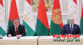 Изҳороти матбуотии Президенти Ҷумҳурии Тоҷикистон муҳтарам Эмомалӣ Раҳмон пас аз мулоқоту музокироти сатҳи олии Тоҷикистону Беларус