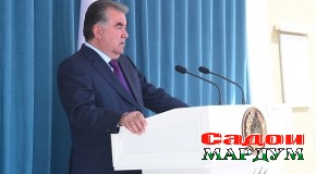 Суханронии Сарвари давлат муҳтарам Эмомалӣ Раҳмон дар маросими ба истифода додани Беморхонаи кӯдаконаи бемориҳои сироятӣ дар шаҳри Душанбе