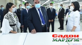 Ифтитоҳи иншооти нав дар шаҳри Душанбе