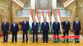 Мулоқоти Эмомалӣ Раҳмон бо котибони шӯрои амнияти кишварҳои аъзои СААД
