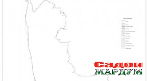 Тасвири сарҳади заминҳои ноҳияи Исмоили Сомонии шаҳри Душанбе