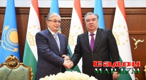 Изҳороти муштараки Президенти Ҷумҳурии Тоҷикистон Эмомалӣ Раҳмон ва Президенти Ҷумҳурии Қазоқистон Қосим — Жомарт Токаев
