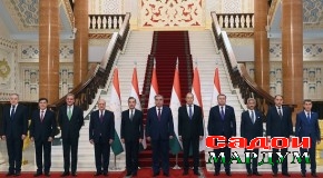 Мулоқот бо роҳбарони ҳайатҳо -иштирокчиёни ҷаласаи Шӯрои вазирони корҳои хориҷии давлатҳои аъзои СҲШ