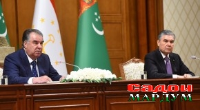 Изҳороти матбуотии Пешвои миллат Эмомалӣ Раҳмон аз рӯйи натиҷаҳои мулоқоту музокирот бо Президенти Туркманистон Гурбонгулӣ Бердимуҳамедов