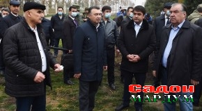 Ниҳолшинонӣ дар майдони «Истиқлол» ва шиносоӣ бо рафти корҳои сохтмонӣ