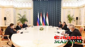 Вохӯрии Эмомалӣ Раҳмон бо Валентина Матвиенко