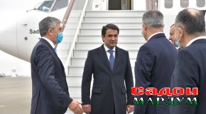 Оғози сафари расмии Раиси Маҷлиси миллӣ ба Ҷумҳурии Озарбойҷон