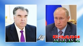 Суҳбати телефонии Пешвои миллат бо Президенти Федератсияи Россия