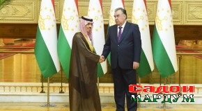 Мулоқоти  Президенти Ҷумҳурии Тоҷикистон муҳтарам Эмомалӣ Раҳмон бо Вазири корҳои хориҷии Подшоҳии Арабистони Саудӣ шоҳзода Файсал ибни Фарҳон Оли Сауд
