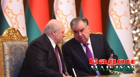 Маросими имзои санадҳои нави ҳамкорӣ миёни Тоҷикистону Беларус