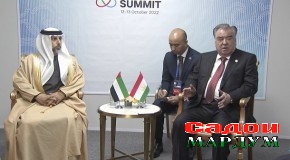 Мулоқоти Президенти мамлакат муҳтарам Эмомалӣ Раҳмон бо вазири энергетика ва зерсохтори Амороти Муттаҳидаи Арабӣ Суҳайл Мазрӯӣ